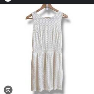 NWT- Tart Collections White/Cream/ floral lace minidress with a touch of glamouR